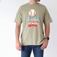 Baseball Dad Quote Father's Day Sports Men's Comfort Colors T-Shirt Khaki