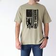 Baseball Dad Retro American USA Flag Baseball Father's Day Men's Comfort Colors T-Shirt Khaki Baseball Dad Retro American USA Flag Baseball Father's Day Men's Comfort Colors T-Shirt Khaki