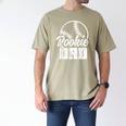Baseball Dad Softball Game Rookie Dad Baseball Men's Comfort Colors T-Shirt Khaki