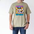 Baseball Dad Squad Fox On The Bat Premium Men's Comfort Colors T-Shirt Khaki Baseball Dad Squad Fox On The Bat Premium Men's Comfort Colors T-Shirt Khaki