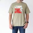 Baseball Dad Teach Kids Hit And Steal Softball Game Men's Comfort Colors T-Shirt Khaki