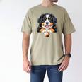 Baseball Dog Men & Women Men's Comfort Colors T-Shirt Khaki