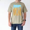 Baseball Drip Dripping Ice Cream Sport Player American Flag Men's Comfort Colors T-Shirt Khaki Baseball Drip Dripping Ice Cream Sport Player American Flag Men's Comfort Colors T-Shirt Khaki