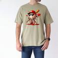 Baseball Drip Ice Cream Apparel Youth Boy Valentine Men's Comfort Colors T-Shirt Khaki