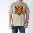 Baseball Drip Ice Cream Dripping Blaze Hunter Orange Camo Men's Comfort Colors T-Shirt Khaki Baseball Drip Ice Cream Dripping Blaze Hunter Orange Camo Men's Comfort Colors T-Shirt Khaki