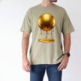 Baseball Dripping Drip Gold Sport Player Coach Baller Men's Comfort Colors T-Shirt Khaki Baseball Dripping Drip Gold Sport Player Coach Baller Men's Comfort Colors T-Shirt Khaki