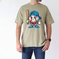 Baseball Drippy Style Apparel For Boys Youth Cool Baseball Men's Comfort Colors T-Shirt Khaki