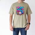 Baseball Ice Cream Drip 100 Days Of School Student Teacher Men's Comfort Colors T-Shirt Khaki