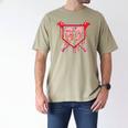 Baseball Ice Cream Drip Number 67 Meme Valentine Couple Love Men's Comfort Colors T-Shirt Khaki