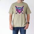 Baseball Ice Cream Drip Pitcher Filthy Men's Comfort Colors T-Shirt Khaki Baseball Ice Cream Drip Pitcher Filthy Men's Comfort Colors T-Shirt Khaki