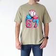 Baseball Ice Cream Drip Six Seven Gen Alpha Meme 67 Men's Comfort Colors T-Shirt Khaki Baseball Ice Cream Drip Six Seven Gen Alpha Meme 67 Men's Comfort Colors T-Shirt Khaki