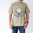Baseball Ice Cream Drip Youth Boys Cute Easter Sports Men's Comfort Colors T-Shirt Khaki