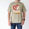 Baseball Nannie Baseball Heart Family Matching Men's Comfort Colors T-Shirt Khaki