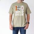 Baseball Soccer Basketball 100 Days Of School Men's Comfort Colors T-Shirt Khaki Baseball Soccer Basketball 100 Days Of School Men's Comfort Colors T-Shirt Khaki