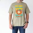 My Boy Might Not Always Swing Baseball Dad Sports Men's Comfort Colors T-Shirt Khaki