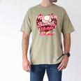 Boys Valentine Baseball Lifestyle Home Plate Ice-Cream Drip Men's Comfort Colors T-Shirt Khaki Boys Valentine Baseball Lifestyle Home Plate Ice-Cream Drip Men's Comfort Colors T-Shirt Khaki