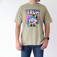Bruh Baseball Drip Boys Youth Ice Cream Dripping Baseball Men's Comfort Colors T-Shirt Khaki Bruh Baseball Drip Boys Youth Ice Cream Dripping Baseball Men's Comfort Colors T-Shirt Khaki