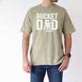 Bucket Dad Softball Dad Baseball Dad Coach Bucket Men's Comfort Colors T-Shirt Khaki Bucket Dad Softball Dad Baseball Dad Coach Bucket Men's Comfort Colors T-Shirt Khaki