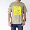 Caution Serious Baseball Dad Something To Be Feared Premium Men's Comfort Colors T-Shirt Khaki