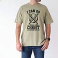 Christian Baseball Philippians 4 Men's Comfort Colors T-Shirt Khaki Christian Baseball Philippians 4 Men's Comfort Colors T-Shirt Khaki