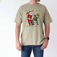 Christmas Santa Baseball Ugly Sweater Men's Comfort Colors T-Shirt Khaki Christmas Santa Baseball Ugly Sweater Men's Comfort Colors T-Shirt Khaki