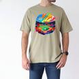 Colorful Baseball Field Home Run Baseball Player Fans Men's Comfort Colors T-Shirt Khaki Colorful Baseball Field Home Run Baseball Player Fans Men's Comfort Colors T-Shirt Khaki