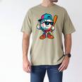 Cool Baseball Drip For Boys Ice Cream Drip Baseball Kids Men's Comfort Colors T-Shirt Khaki