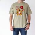 Dabbing Cool Cat Baseball 5th Birthday Men's Comfort Colors T-Shirt Khaki Dabbing Cool Cat Baseball 5th Birthday Men's Comfort Colors T-Shirt Khaki