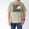 My Favorite Baseball Player Calls Me Gamma Men's Comfort Colors T-Shirt Khaki My Favorite Baseball Player Calls Me Gamma Men's Comfort Colors T-Shirt Khaki