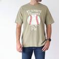 My Favorite Baseball Player Calls Me Pa Baseball Dads Men's Comfort Colors T-Shirt Khaki My Favorite Baseball Player Calls Me Pa Baseball Dads Men's Comfort Colors T-Shirt Khaki