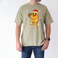 Gingerbread Man Baseball Christmas Men's Comfort Colors T-Shirt Khaki Gingerbread Man Baseball Christmas Men's Comfort Colors T-Shirt Khaki