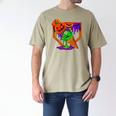 Halloween Baseball Ice Cream Drip Boys Girls Youth Men's Comfort Colors T-Shirt Khaki Halloween Baseball Ice Cream Drip Boys Girls Youth Men's Comfort Colors T-Shirt Khaki