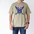 Halloween Baseball Skull Drip Baseball Lifestyle Boy Men Men's Comfort Colors T-Shirt Khaki
