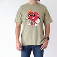 Heart Play Baseball Valentine's Day Teens Boys Girls Kids Men's Comfort Colors T-Shirt Khaki Heart Play Baseball Valentine's Day Teens Boys Girls Kids Men's Comfort Colors T-Shirt Khaki