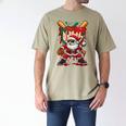 HUGvyn Santa Playing Baseball Ice Cream Drip Christmas Boys Men's Comfort Colors T-Shirt Khaki HUGvyn Santa Playing Baseball Ice Cream Drip Christmas Boys Men's Comfort Colors T-Shirt Khaki