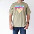 Ice Cream Baseball Cone Dripping Sprinkles Kids Boys Summer Premium Tri-Blend Men's Comfort Colors T-Shirt Khaki