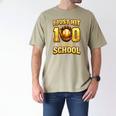 I Just Hit 100 Days Of School Baseball Boys Kids 100th Day Men's Comfort Colors T-Shirt Khaki