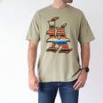 LA Sarape Los Angeles LA Sarape East LA Baseball Mexican Premium Tri-Blend Men's Comfort Colors T-Shirt Khaki