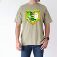 Leprechaun Baseball St Patricks Day Ice Cream Drip Men Boys Men's Comfort Colors T-Shirt Khaki
