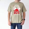 Little Slugger Boy Coming Soon Baby Announcement Baseball Men's Comfort Colors T-Shirt Khaki