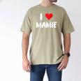 I Love Mamie Heart Grandma Grandmother Grandparent Raglan Baseball Tee Men's Comfort Colors T-Shirt Khaki I Love Mamie Heart Grandma Grandmother Grandparent Raglan Baseball Tee Men's Comfort Colors T-Shirt Khaki