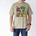 Mardi Gras Six Seven Baseball Drip Number 6 7 Meme Men's Comfort Colors T-Shirt Khaki Mardi Gras Six Seven Baseball Drip Number 6 7 Meme Men's Comfort Colors T-Shirt Khaki