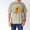 Oh Snap Gingerbreadman Christmas Baseball Men's Comfort Colors T-Shirt Khaki Oh Snap Gingerbreadman Christmas Baseball Men's Comfort Colors T-Shirt Khaki