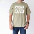 Proud Baseball Dad Sports Father Baseball Fan Men's Comfort Colors T-Shirt Khaki