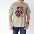 Punk Girl With Anger Kanji And Baseball Bat Men's Comfort Colors T-Shirt Khaki