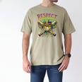 Respect The Drip Mardi Gras Baseball Ice Cream Boys Carnival Men's Comfort Colors T-Shirt Khaki