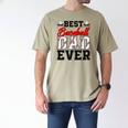 Retro Best Baseball Dad Ever Daddy Happy Fathers Day Men Men's Comfort Colors T-Shirt Khaki Retro Best Baseball Dad Ever Daddy Happy Fathers Day Men Men's Comfort Colors T-Shirt Khaki