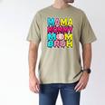 Retro Mama Mommy Mom Bruh Baseball Women Girls Men's Comfort Colors T-Shirt Khaki Retro Mama Mommy Mom Bruh Baseball Women Girls Men's Comfort Colors T-Shirt Khaki