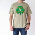 Retro Shamrock Baseball St Patricks Day Men Women Boys Girls Men's Comfort Colors T-Shirt Khaki