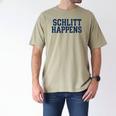 Schlitt Happens NY Bronx I Heart Baseball Apparel Men's Comfort Colors T-Shirt Khaki